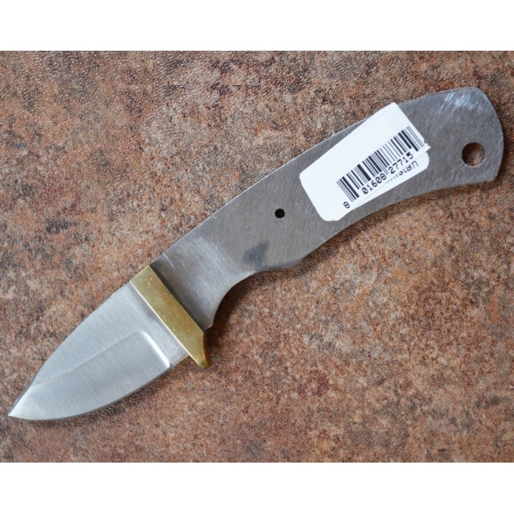 Lot de 2 Lames à Customiser Skinner Lame Acier Inox Garde Laiton BL087 - Livraison Gratuite
