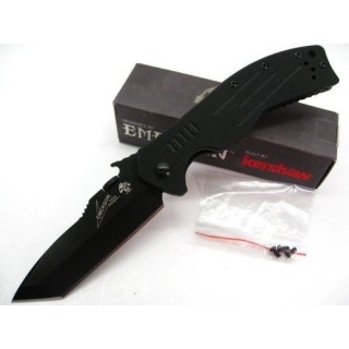 Couteau de Combat Kershaw Emerson CQC-8K Tanto Lame Acier 8Cr13MoV Manche G-10 Framelock Clip KS6044TBLK - Livraison Gratuite