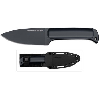 Couteau Cold Steel Drop Forged Hunter Lame Acier 52100 Manche Acier Etui Secure-Ex CS36MG - Livraison Gratuite