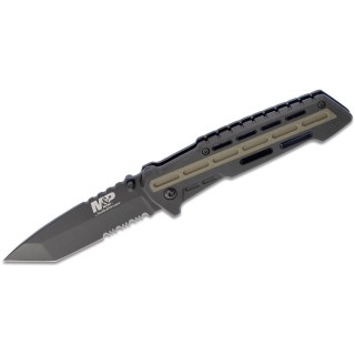 Couteau Smith&Wesson M&P Lame Tanto Acier 8Cr13MoV Manche Zytel SW1100082 - Livraison Gratuite