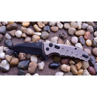 HO24167 Hogue Elishewitz X1 Microflip CPM-154 Black Blade FDE Aluminum Handles Push Button USA - Livraison Gratuite