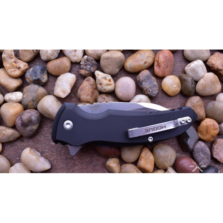 HO24160 Hogue Elishewitz X1 Microflip CPM-154 Blade Black Aluminum Handles Push Button USA - Livraison Gratuite