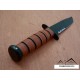 Ka-bar USMC Fighter Serrated - KA1218 - Couteau de combat KaBar Made In USA