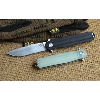 Couteau CH Knives Black Lame Acier D2 Manche Black G-10 Linerlock Clip CH3505BK - Livraison Gratuite
