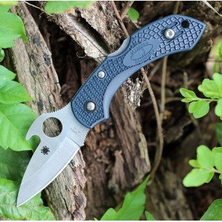 Couteau Spyderco Dragonfly 2 Emerson Lame Acier VG-10 Manche FRN Lockback Made In Japan SC28PGYW2 - Livraison Gratuite
