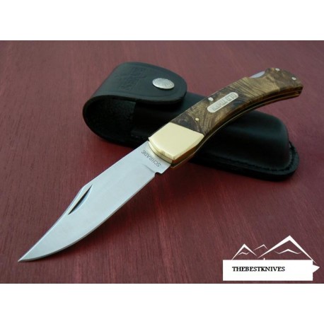 COUTEAU DE CHASSE Schrade 'Old Timer' Golden Bear 6OTW IRONWOOD Pocket/Hunting Knife SCH6OTW