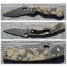 COUTEAU Spyderco SC36GPCMOBK Spyderco Military Camo G10 Acier CPM-S30V Made In USA