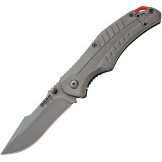 BC61114 Bear Edge Framelock A/O Gray Stainless Handle Gray Stainless Blade Made USA - Livraison Gratuite