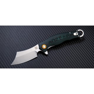 Couteau Artisan Corsair Lame Acier D2 Manche Green G-10 Linerlock Clip ATZ1828PGNC - Livraison Gratuite