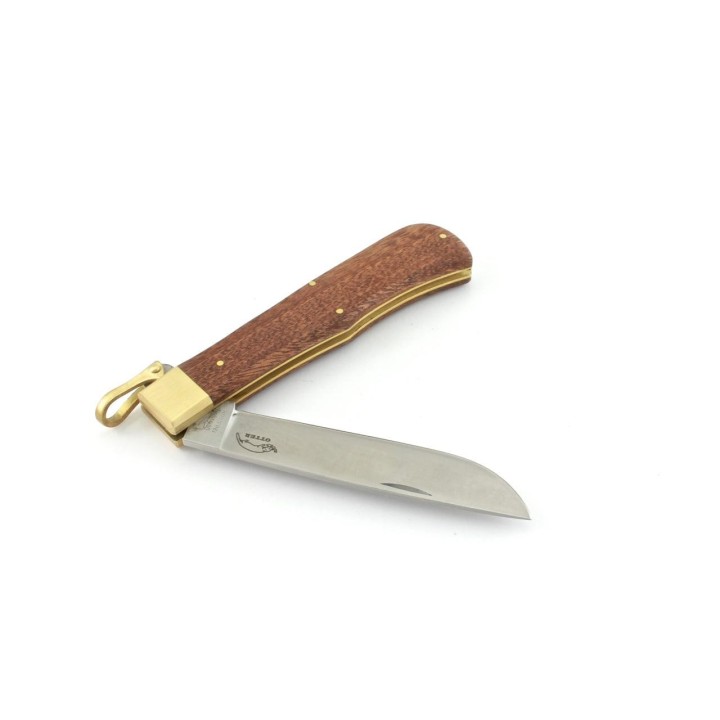 Couteau Otter Knives Safety Knife Sapeli Lame Acier Carbon C75 Manche Bois Germany OTT05 - Livraison Gratuite