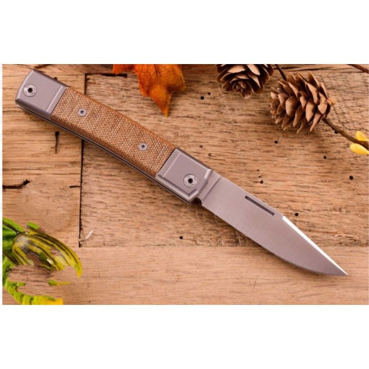 Couteau LionSteel bestMAN BM1 Lame Acier M390 Manche Micarta Made In Italy LSTBM1CVN - Livraison Gratuite