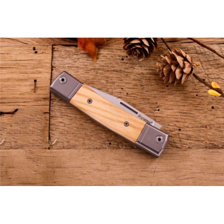 Couteau LionSteel bestMAN BM1 Lame Acier M390 Manche Bois D'olivier Made In Italy LSTBM1UL - Livraison Gratuite