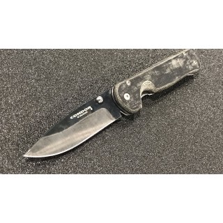 Couteau Condor Krakatoa Army Green Manche Micarta Lame Acier 1095 Framelock Clip El Salvador CTK3937427HC - Livraison Gratuite
