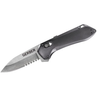 Couteau Gerber Highbrow Compact A/O Lame Acier 7Cr17MoV Serr Manche Alu Pivot Lock Clip G1519 - Livraison Gratuite
