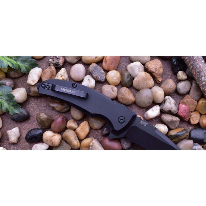 HO24176 Hogue X1 Microflip Button Lock 154CM Blade Aluminium Handle Clip Made USA - Livraison Gratuite
