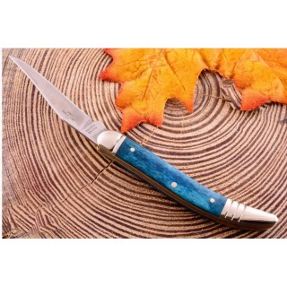 Couteau Canif Rough Rider Toothpick Blue Smooth Bone Lame Acier 440 Manche Os RR1953 - Livraison Gratuite