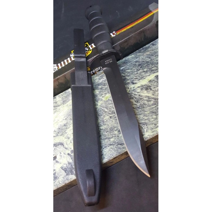 Couteau Tactical Façon Glock d'Entrainement Bundesheer Autrichienne Acier Carbone Manche ABS MI220 - Livraison Gratuite