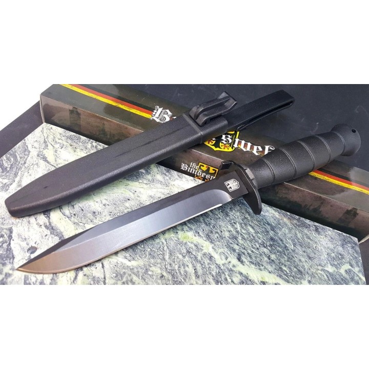 Couteau Tactical Façon Glock d'Entrainement Bundesheer Autrichienne Acier Carbone Manche ABS MI220 - Livraison Gratuite