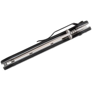 ON8867CF Ontario RAT Model 1 Satin D2 Blade Carbon Fiber Handles Linerlock Clip - Livraison Gratuite