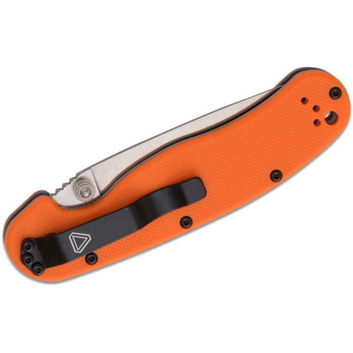 ON8870OR Ontario RAT Model 1-A A/O AUS-8 Blade Orange G10 Handles Linerlock Clip - Livraison Gratuite