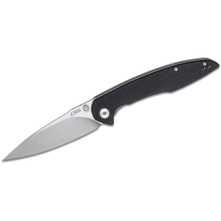 Couteau CJRB Cutlery Centros Black Lame Acier D2 Manche G10 Linerlock Clip J1905BKF - Livraison Gratuite