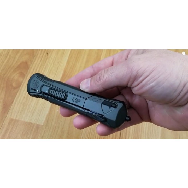 Couteau Automatique OTF Smith&Wesson M&P Lame Acier AUS-8 Manche Black Aluminium SW1092048 - Livraison Gratuite