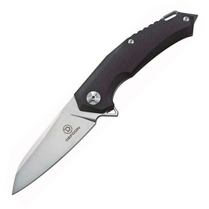 TF32201 Couteau Defcon JK Hybrid D2 Sheepsfoot Blade G10/Titanium Handles Framelock Clip - Livraison Gratuite