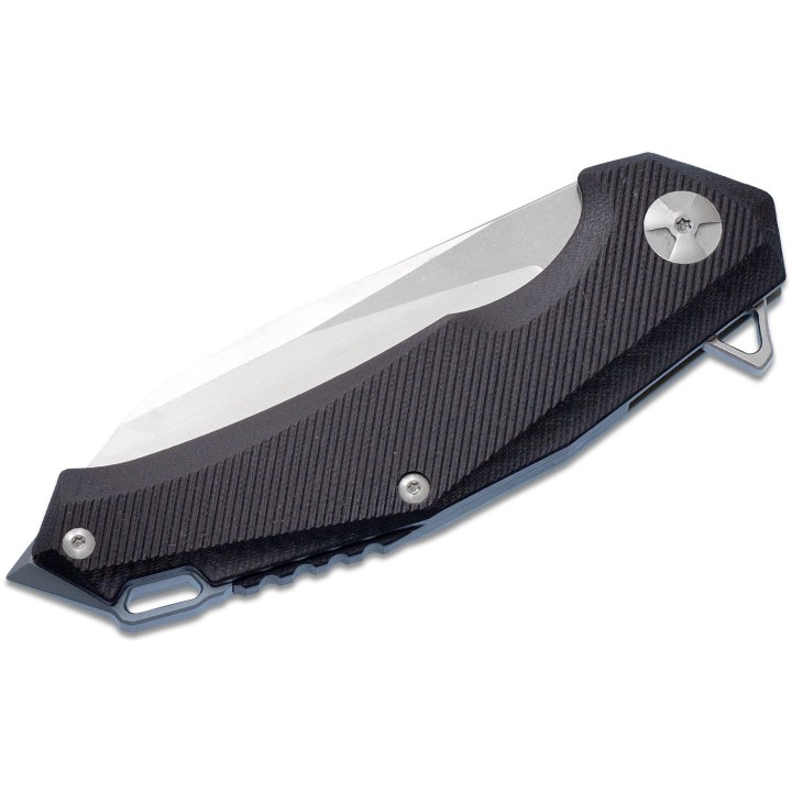TF32201 Couteau Defcon JK Hybrid D2 Sheepsfoot Blade G10/Titanium Handles Framelock Clip - Livraison Gratuite