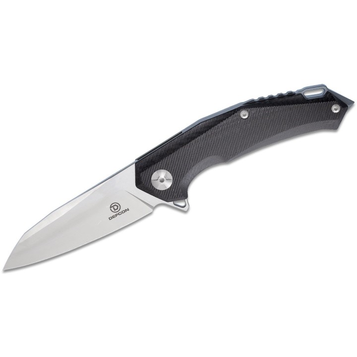 TF32201 Couteau Defcon JK Hybrid D2 Sheepsfoot Blade G10/Titanium Handles Framelock Clip - Livraison Gratuite