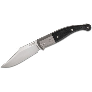 Couteau LionSteel Gitano GT01 GBK Lame Acier Niolox Manche Black Micarta/Titane Made Italy LSTGT01GBK - Livraison Gratuite