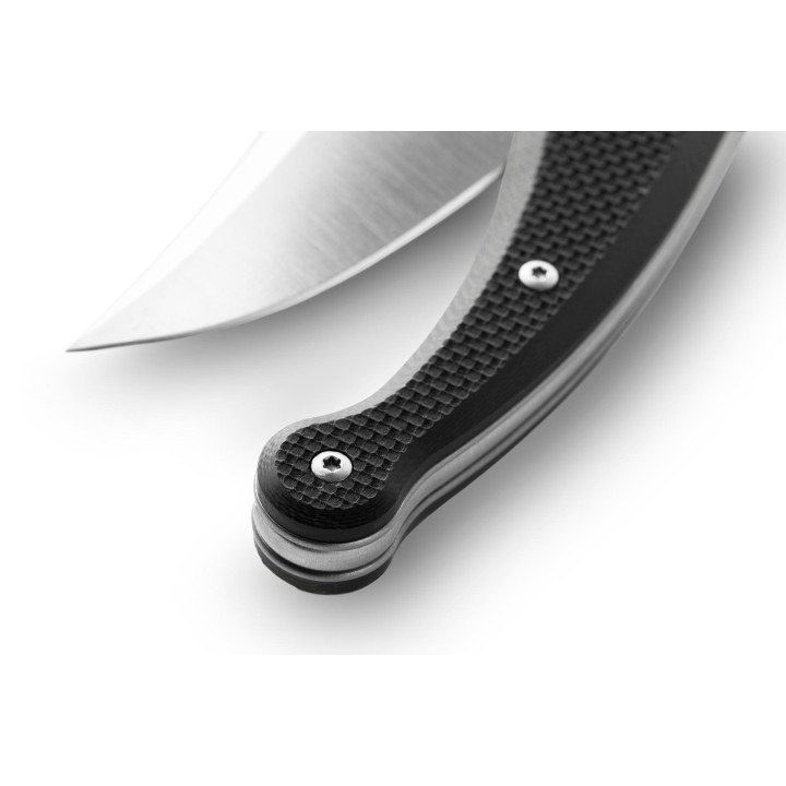 Couteau LionSteel Gitano GT01 GBK Lame Acier Niolox Manche Black Micarta/Titane Made Italy LSTGT01GBK - Livraison Gratuite