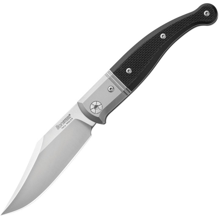 Couteau LionSteel Gitano GT01 GBK Lame Acier Niolox Manche Black Micarta/Titane Made Italy LSTGT01GBK - Livraison Gratuite