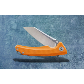 Couteau Bestech Knives Texel Orange Lame Acier D2 Manche G-10 Linerlock Clip BTKG21D2 - Livraison Gratuite