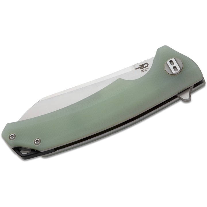 Couteau Bestech Knives Texel Jade Lame Acier D2 Manche G-10 Linerlock Clip BTKG21B1 - Livraison Gratuite