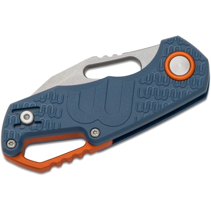 Couteau MKM Fox Knives Isonzo Blue Lame Acier N690 Manche FRN Linerlock Clip Made Italy MKMF038 - Livraison Gratuite