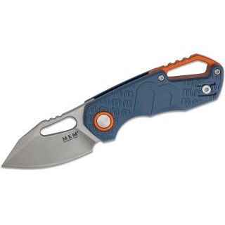 Couteau MKM Fox Knives Isonzo Blue Lame Acier N690 Manche FRN Linerlock Clip Made Italy MKMF038 - Livraison Gratuite