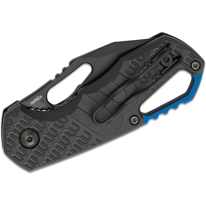 Couteau MKM Fox Knives Isonzo Black Lame Acier N690 Manche FRN Linerlock Clip Made Italy MKMF036 - Livraison Gratuite