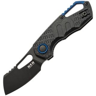 Couteau MKM Fox Knives Isonzo Cleaver Black Lame Acier N690 Manche FRN Linerlock Clip Italy MKMF033 - Livraison Gratuite