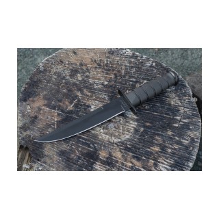 Couteau Tactical  KABAR Modified Tanto Lame Acier Carbone 1095 Manche Kraton Etui GFN Made USA KA1266 - Livraison Gratuite