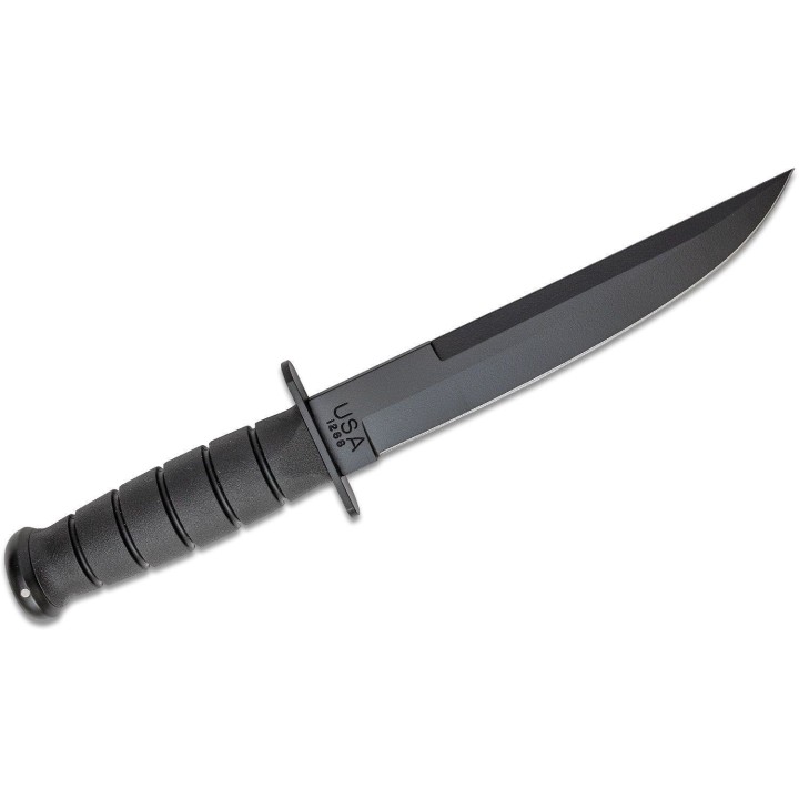 Couteau Tactical  KABAR Modified Tanto Lame Acier Carbone 1095 Manche Kraton Etui GFN Made USA KA1266 - Livraison Gratuite