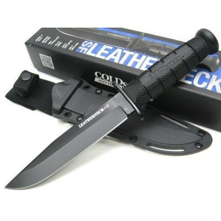 Couteau Cold Steel Leatherneck Semper Fi Acier D2 Manche Griv-Ex Etui Secure-Ex CS39LSFC - Livraison Gratuite