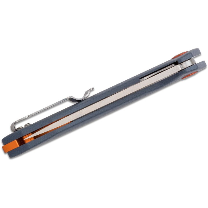 Couteau CJRB Gobi Blue/Gray Lame Acier D2 Stonewash Manche G10 Linerlock Clip J1906GYC - Livraison Gratuite