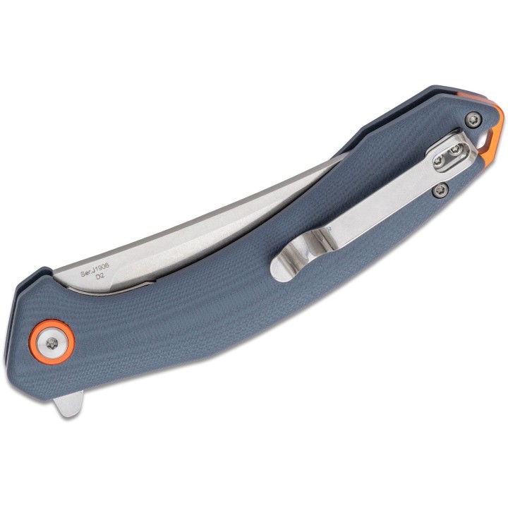 Couteau CJRB Gobi Blue/Gray Lame Acier D2 Stonewash Manche G10 Linerlock Clip J1906GYC - Livraison Gratuite