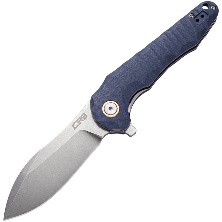 Couteau CJRB Mangrove Blue/Gray Lame Acier D2 Manche G10 Linerlock Clip J1910GYC - Livraison Gratuite