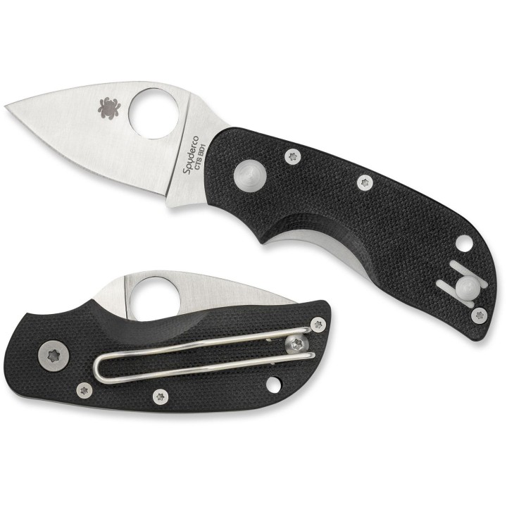 COUTEAU Spyderco Chicago G-10  Acier CTS-BD1 Plaquettes G10 SC130GP Couteau cran d'arrêt