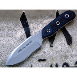 TP03 Couteau TOPS knives Baghdad Bullet Acier Carbone 1095 Manche G-10 Etui Kydex Made In USA - Livraison Gratuite