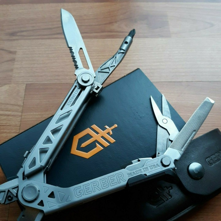 Pince Multifonctions Gerber Center Drive Plus Bit Etui Cuir Made USA G1417 - Livraison Gratuite