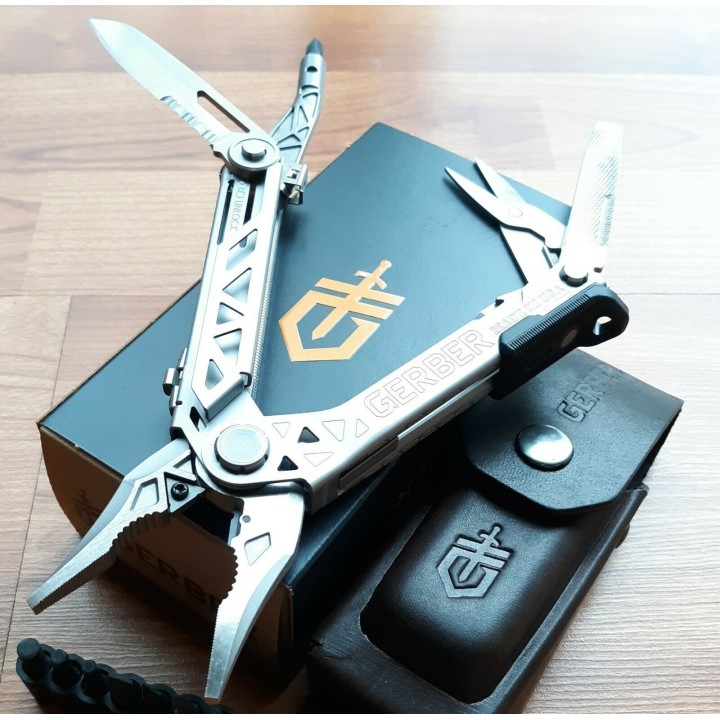 Pince Multifonctions Gerber Center Drive Plus Bit Etui Cuir Made USA G1417 - Livraison Gratuite