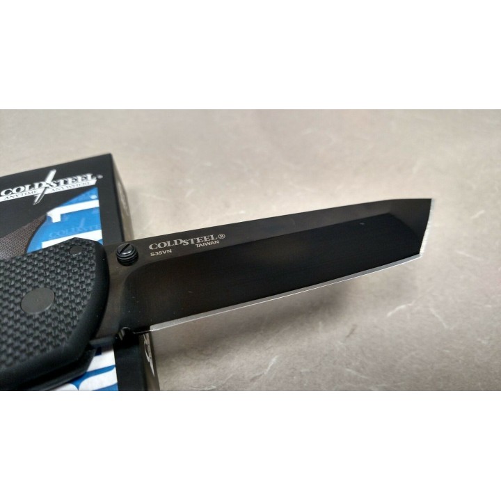 Couteau Cold Steel Recon 1 Tanto S35VN  Manche Black G-10 Lame Acier CPM-S35VN Tri-Ad Lock CS27BT - Livraison Gratuite 