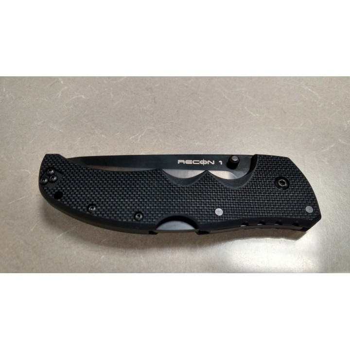 Couteau Cold Steel Recon 1 Tanto S35VN  Manche Black G-10 Lame Acier CPM-S35VN Tri-Ad Lock CS27BT - Livraison Gratuite 